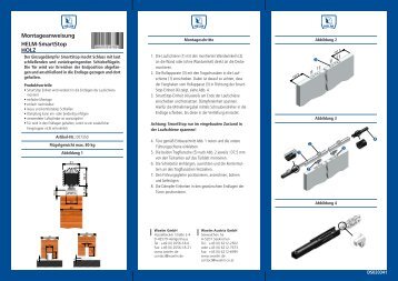 Montageanweisung HELM-SmartStop HOLZ