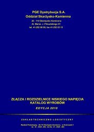 Katalog 2010 PDF - PGE Dystrybucja SA OddziaÃ…Â‚ SkarÃ…Â¼ysko ...