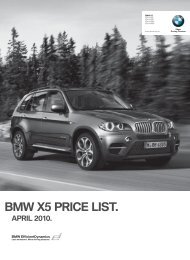 Download price list - BMW South Africa