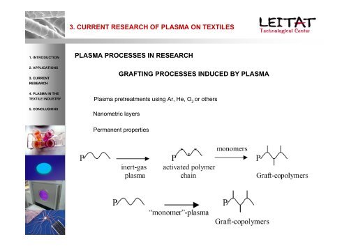 Plasma Technology applied to textiles - Project T-Pot