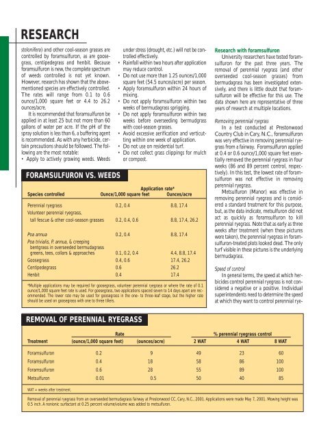 A new herbicide for weeds in bermudagrass and zoysiagrass - GCSAA