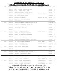 tuesday, january 18th, 2011 district court non-jury - Linn County Bar ...