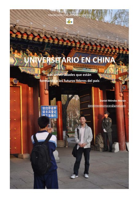 UNIVERSITARIO EN CHINA - FundaciÃ³n ICO