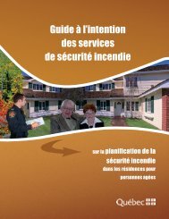 Guide Ã  l'intention des services de sÃ©curitÃ© incendie