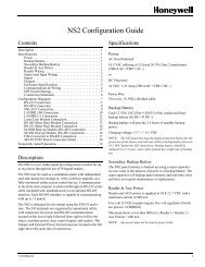 NS2 Configuration Guide - Honeywell Access Systems