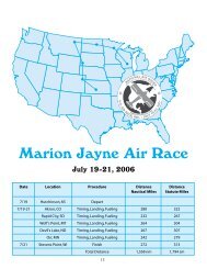 Marion Jayne Air Race - US Air Race