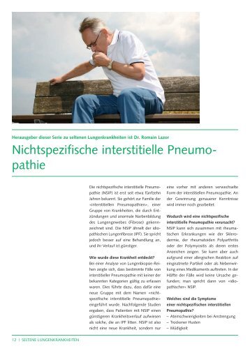 Nichtspezifische interstitielle Pneumopathie - CHUV