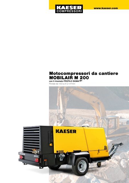 Motocompressori da cantiere MOBILAIR M 200 - Air Bonaita