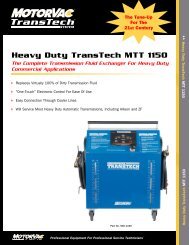 Heavy Duty TransTech MTT 1150 - MotorVac
