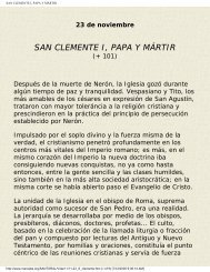 SAN CLEMENTE I, PAPA Y MÁRTIR - Vidas ejemplares