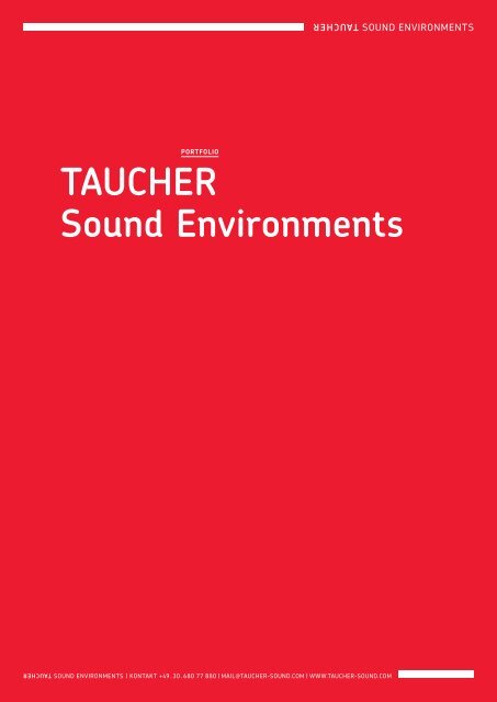 TAUCHER Sound Environments