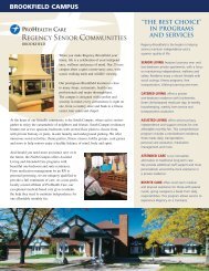 Brochure [PDF - 996K] - Regency Senior Communities