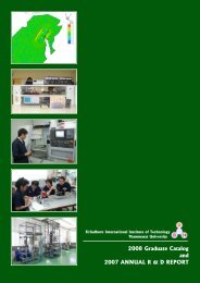 2008 Graduate Catalog and 2007 Annual R&D Report - Sirindhorn ...