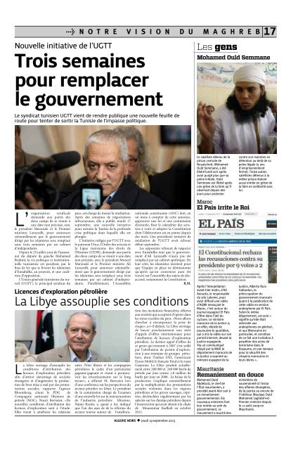 Mise en page 1 - Algérie news quotidien national d'information