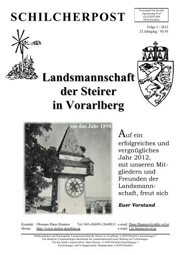 SCHILCHERPOST Landsmannschaft der Steirer in Vorarlberg