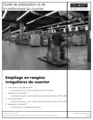 Empilage en rangÃ©es irrÃ©guliÃ¨res du courrier