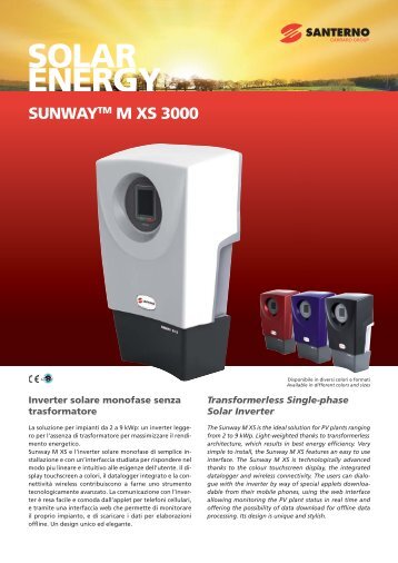 SUNWAYTM M XS 3000 - Santerno