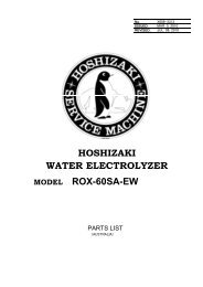 ROX60SA-EW parts list.pdf - Hoshizaki