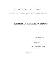 e Fakultetit te Inxhinierise Mekanike - Fakulteti Inxhinierise Mekanike