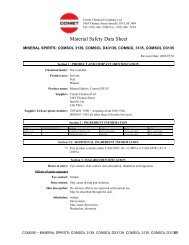 D-3135 Low Odour(Stoddard Solvent) - Comet Chemical Company ...