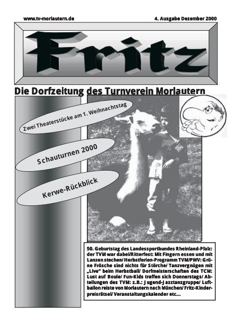 Fritz-Ausgabe 4/2000 - Morlautern