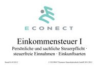 Einkommensteuer I - econect