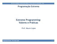 (Microsoft PowerPoint - Aula 3 - Extreme Programming ... - DAI - IFMa