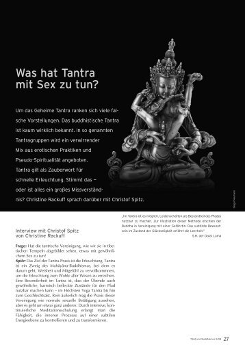 Was hat Tantra mit Sex zu tun?
