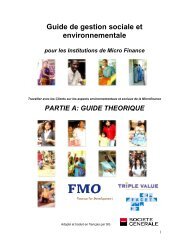 Guide de gestion sociale et environnementale pour les ... - FMO