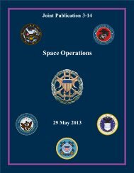 JP 3-14, Space Operations - Defense Technical Information Center