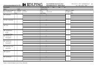 Kolping - Vorstandsmeldeblatt - Kolping DiÃ¶zesanverband Hildesheim