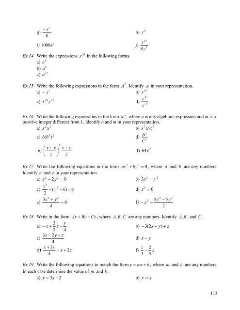 Math 017 Materials With Exercises