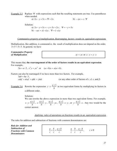 Math 017 Materials With Exercises