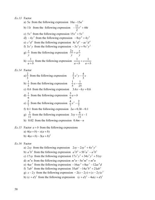 Math 017 Materials With Exercises