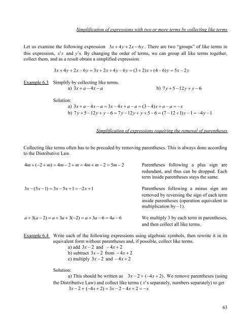 Math 017 Materials With Exercises