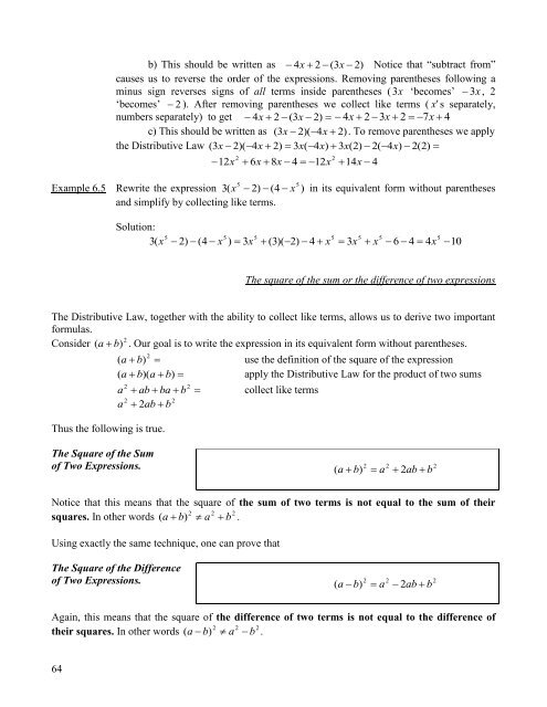 Math 017 Materials With Exercises