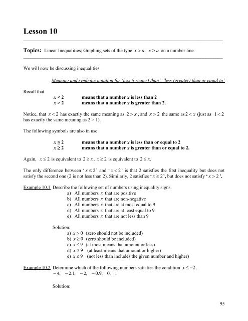 Math 017 Materials With Exercises