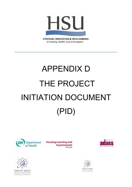 The Project Initiation Document (PID) - South West Councils