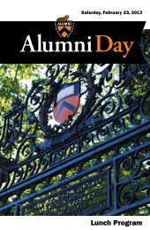 Alumni Day Luncheon and Awards Ceremony Program [PDF]