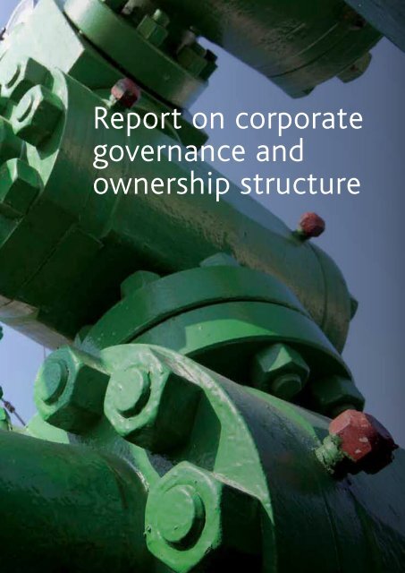 Information on corporate governance and ownership structure