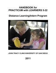 John Tracy Clinic Distance Learning Program Handbook - Sites ...