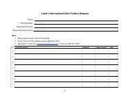 Product Request Form - Lowe's