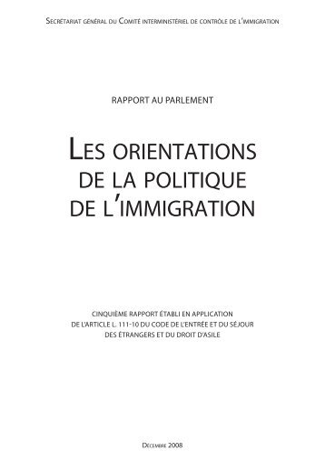 les orientations de la politique de l'immigration - La Documentation ...