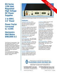 EQ Series - Glassman High Voltage Inc.
