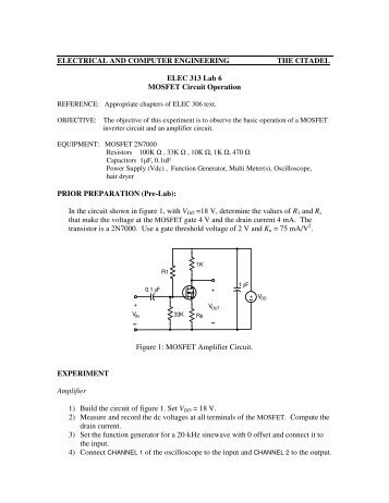 (Pre-Lab): In th - Department of Electrical and Computer Engineering