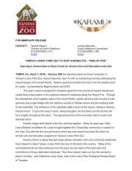 tampa's lowry park zoo to host karamu xxii