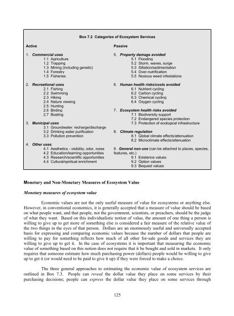 Valuation of Biodiversity Benefits (OECD)