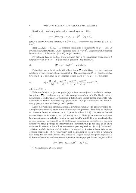 Numerical Mathematics - A Collection of Solved Problems