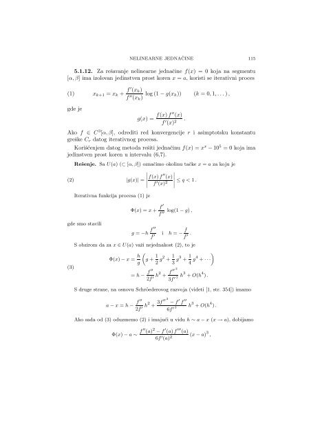 Numerical Mathematics - A Collection of Solved Problems