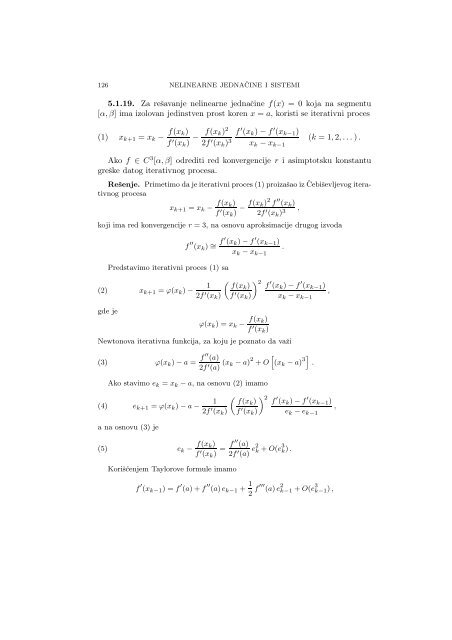 Numerical Mathematics - A Collection of Solved Problems